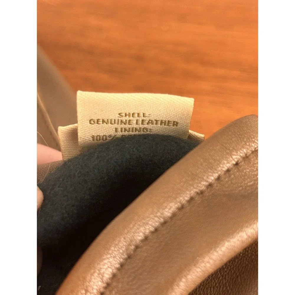 Fownes Women's Brown Leather Gloves 8 1/2